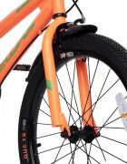 VELORS Bicicleta pentru copii V2007B PortocaliuVerde 20 inch cu roti ajutatoare