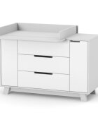 Veres Comoda pentru copii cu 3 sertare model 1200 colectia Manhattan alb-gri