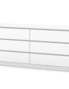 Veres Comoda pentru copii cu 6 sertare model 1750 colectia Bern alb