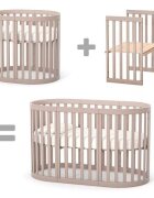 Veres Kit extensie pentru patut compatibil cu modelul LD14 Bej 140x70 cm cu saltea inclusa