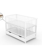 Vessanti Patut cu sertar Ares alb + Saltea Cocos 8 cm