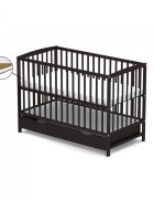 Vessanti Patut cu sertar Ares Wenge + Saltea Cocos 12 cm