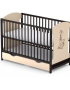 Vessanti Patut cu sertar Milo Girafa Crem cu wenge
