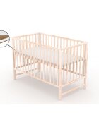 Vessanti Patut fara sertar Clasico Natur + Saltea Cocos 12 cm