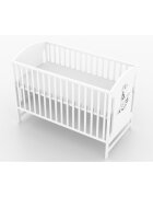 Vessanti Patut fara sertar Milo Girafa Alb + Saltea Cocos 12 cm