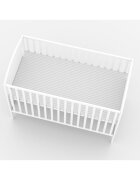 Vessanti Patut fara sertar Milo Girafa Alb + Saltea Cocos 12 cm