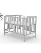 Vessanti Patut fara sertar s Ares Gri + Saltea Cocos 12 cm