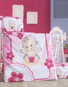 Victoria Home Set lenjerie 6 piese Bumbac Ranforce Baby 120x60 cm