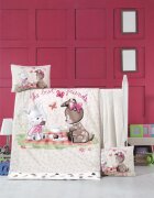 Victoria Home Set lenjerie 6 piese Bumbac Ranforce Cookie Time