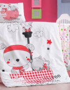 Victoria Home Set lenjerie 6 piese Bumbac Ranforce Corsan