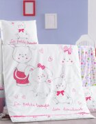 Victoria Home Set lenjerie 6 piese Bumbac Ranforce Family 120x60 cm