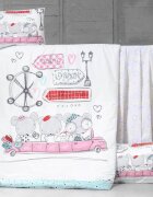Victoria Home Set lenjerie 6 piese Bumbac Ranforce Journey 120x60 cm
