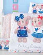 Victoria Home Set lenjerie 6 piese Bumbac Ranforce Lover 120x60 cm