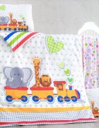 Victoria Home Set lenjerie 6 piese Bumbac Ranforce Madagascar 120x60 cm