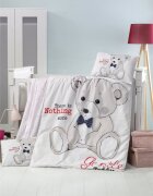 Victoria Home Set lenjerie 6 piese Bumbac Ranforce Teddy 120x60 cm