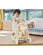 Viga Antemergator cu activitati PolarB Montessori verde