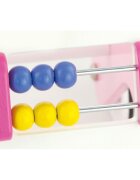 Viga Antemergator cu activitati tip Montessori Roz