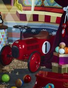 VILAC Masina pentru copii fara pedale metal rosie cu design retro si roti din cauciuc de la 18 luni