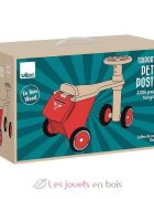 VILAC Tricicleta copii fara pedale Triporteur Petit Postier din lemn ideala pentru copii de la 18 luni cu roti silentioase cutie depozitare si cutie pentru scrisori