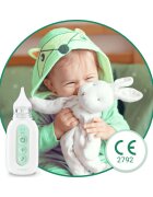 VITAMMY Aspirator nazal electric pentru copii din prima zi de viata Picolino 7 cu 2 capete de schimb 3 niveluri de putere 12 melodii iluminare colorata si incarcare USB-C