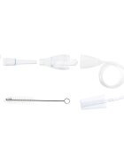 VITAMMY Aspirator nazal Katarino cu conectare la aspiratorul de uz casnic varf moale din silicon eficient igienic si perie de curatare