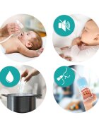 VITAMMY Aspirator nazal Nosalino cu pompa manuala pentru bebelusi si copii portabil capacitate mare a recipientului igienic fara incarcare