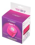 VITAMMY Banda Kinesiologica Tape 1 impermeabila moale si confortabila fara latex 5 cm x 5 m roz