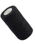 VITAMMY Bandaj elastic autoadeziv Autoband tehnologie cu microfibre fara lipici rezistent la apa 10x450 cm negru