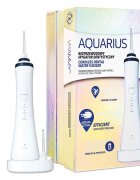 VITAMMY Irigator oral dus bucal Aquarius varf rotativ la 360 de grade 150 ml alb