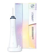 VITAMMY Irigator oral dus bucal Aquarius varf rotativ la 360 de grade 150 ml alb