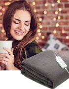 VITAMMY Patura cu incalzire electrica huggy plaid 180 x 130 cm gri inchis