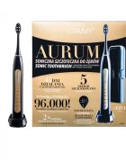 VITAMMY Periuta de dinti electrica Aurum 96000 vibratiimin 5 moduri de periaj incarcare wireless negruauriu