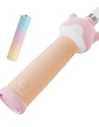 VITAMMY Periuta de dinti electrica ePUPPY Roz pentru copii 0-6 ani cu lumina LED 24.000 de miscari sonice pe minut 2 capete periuta incluse 2 moduri de functionare si timer