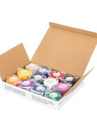 VITAMMY Set 12 bandaje elastice autoadezive Autoband Multicolor tehnologie cu microfibre fara lipici rezistent la apa 2.5 x 450 cm