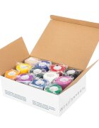 VITAMMY Set 12 bandaje elastice autoadezive Autoband Multicolor tehnologie cu microfibre fara lipici rezistent la apa 7.5 x 450 cm