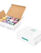 VITAMMY Set 12 bandaje elastice autoadezive Autoband Multicolor tehnologie cu microfibre fara lipici rezistent la apa 7.5 x 450 cm