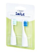 VITAMMY Set 2 rezerve periuta de dinti Smile verde-albastru