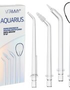 VITAMMY Set 4 rezerve duze profesionale Aquarius pentru irigatorul bucal Aquarius transparent