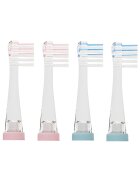 VITAMMY Set 4 rezerve pentru periuta de dinti Nova compatibile cu periutele de dinti electrice Bunny si ePUPPY pentru copii 3-6 ani roz si albastru