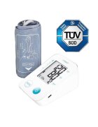 VITAMMY Tensiometru electronic de brat Next Basic Alb cu mufa USB detectare aritmie detectie miscarea corpului memorare 2 utilizatori si manseta 22-40 cm