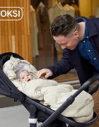 Voksi Sac de iarna pentru carucior Explorer Crem