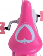 Volare Bicicleta pentru copii EL Disney Princess 16 inch FW frana de mana pe ambele roti scaun si ghidon reglabil cosulet pe ghidon roti gonflabile stopuri reflectorizante