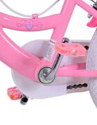 Volare Bicicleta pentru copii EL Disney Princess 16 inch FW frana de mana pe ambele roti scaun si ghidon reglabil cosulet pe ghidon roti gonflabile stopuri reflectorizante