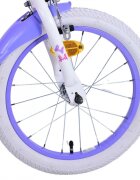 Volare Bicicleta pentru copii EL Minnie Mouse 16 inch Bow Tie frana de mana pe ambele roti scaun si ghidon reglabil cosulet pe ghidon roti gonflabile stopuri reflectorizante