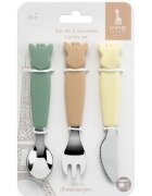 Vulli Set 3 tacamuri cu maner din silicon Girafa Sophie