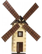 Walachia Set Moara de vant din lemn decorativa pentru perete