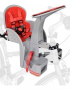 WeeRide Scaun bicicleta copii SafeFront Clasic pozitie montare centru 15 kg si casca protectie XS 44-48 Penguin grirosu