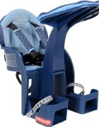 WeeRide Scaun bicicleta copii SafeFront Deluxe pozitie montare centru 15 kg si casca protectie XS 44-48 Fairy Tale denim