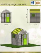 Wendi Toys Casuta de gradina Lime Lodge House M18L