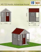 Wendi Toys Casuta de gradina Nordic Adventure House M6